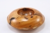 R482015-2 Yew Discus bowl with hemispherical hollow